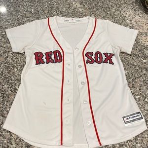 Red Sox button up jersey t shirt